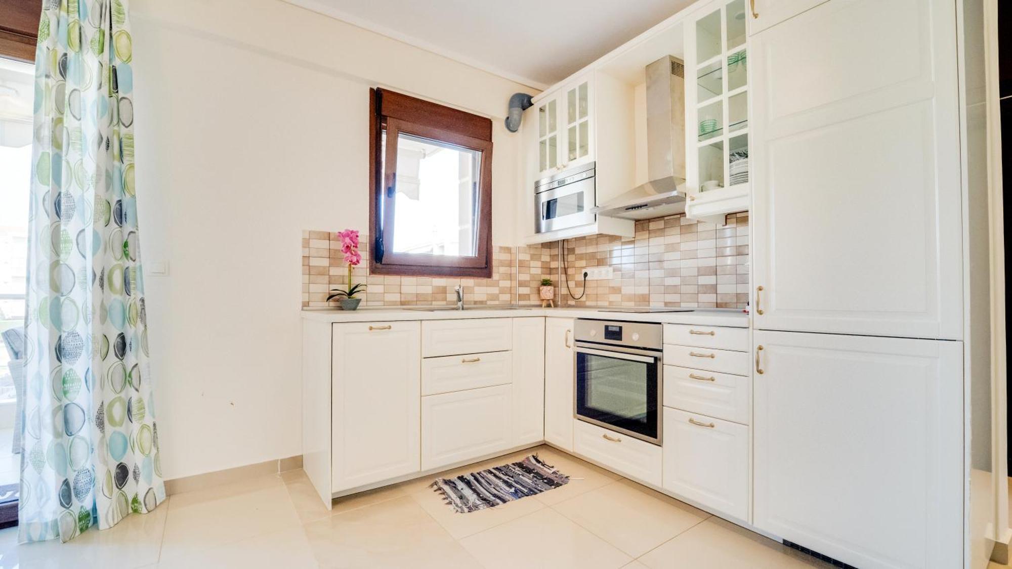 Luxury And Sunny Apartment 250 Mts From The Beach!! Peraía Buitenkant foto